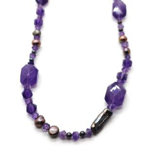 Jewelry Necklace Amethyst Stainless steel 3288281